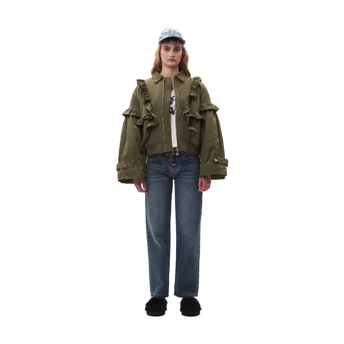 Thistle Frill Bomber 'Artichoke'