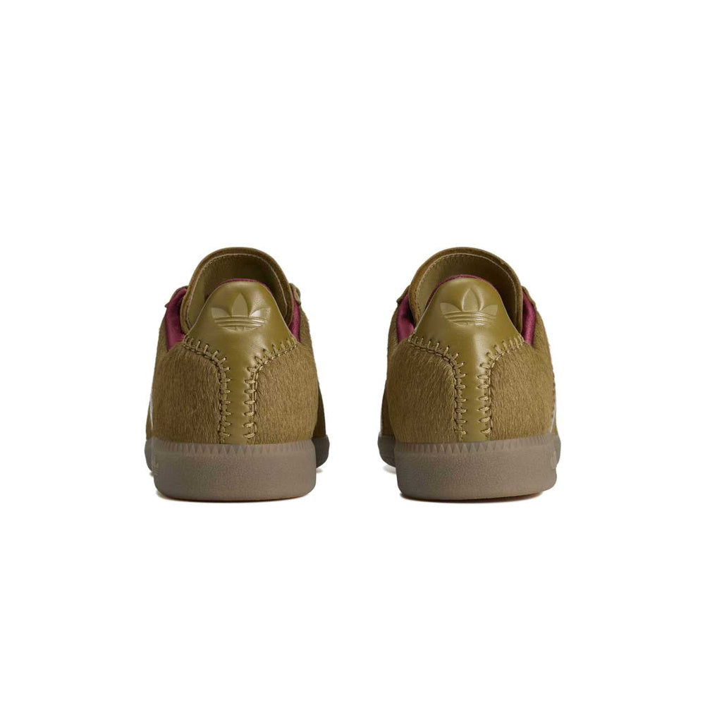 + Wales Bonner Karintha BW Army Khaki Pony 'Noble Maroon'