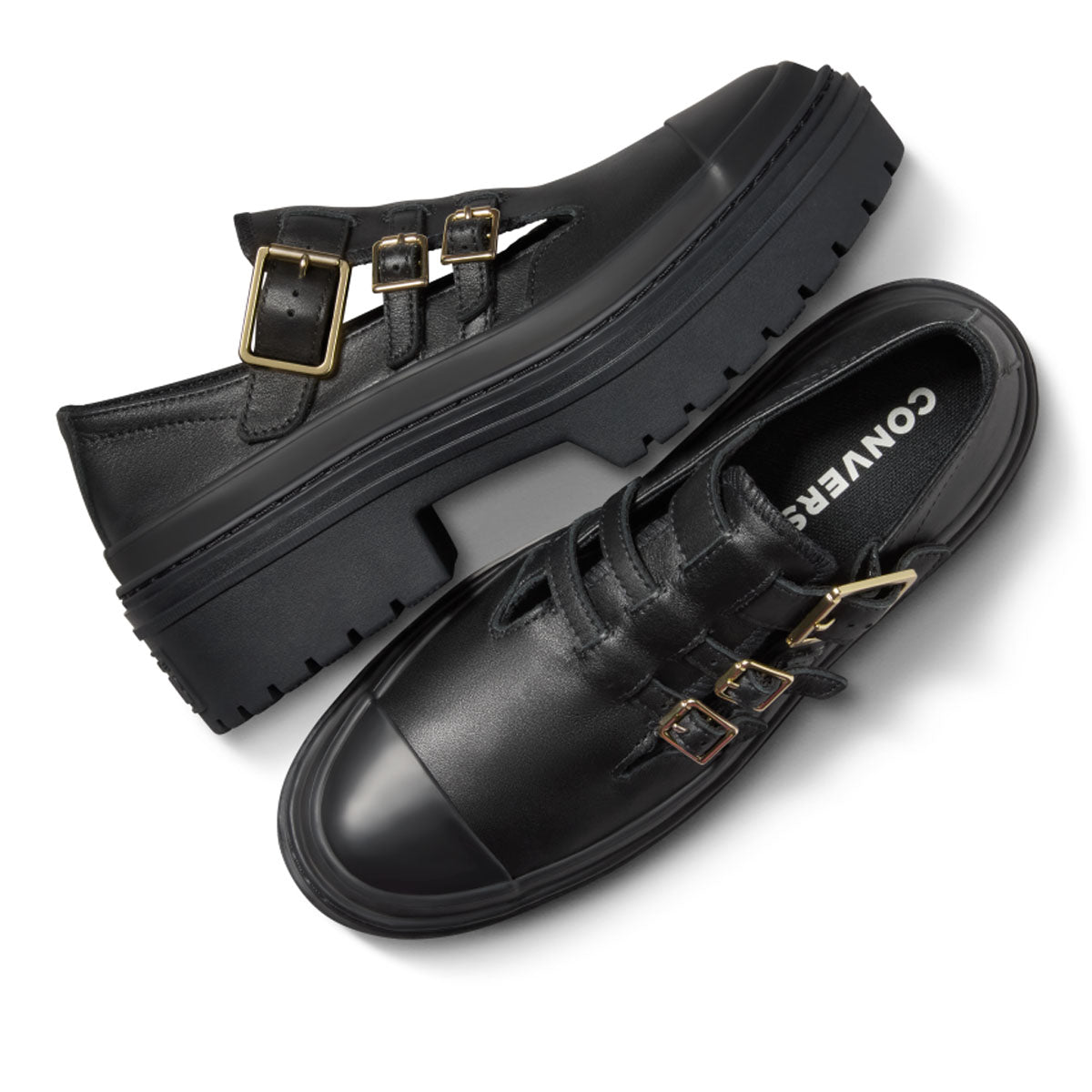 Chuck Taylor All Star Lugged Heel Mary Jane Platform 'Black Gold'