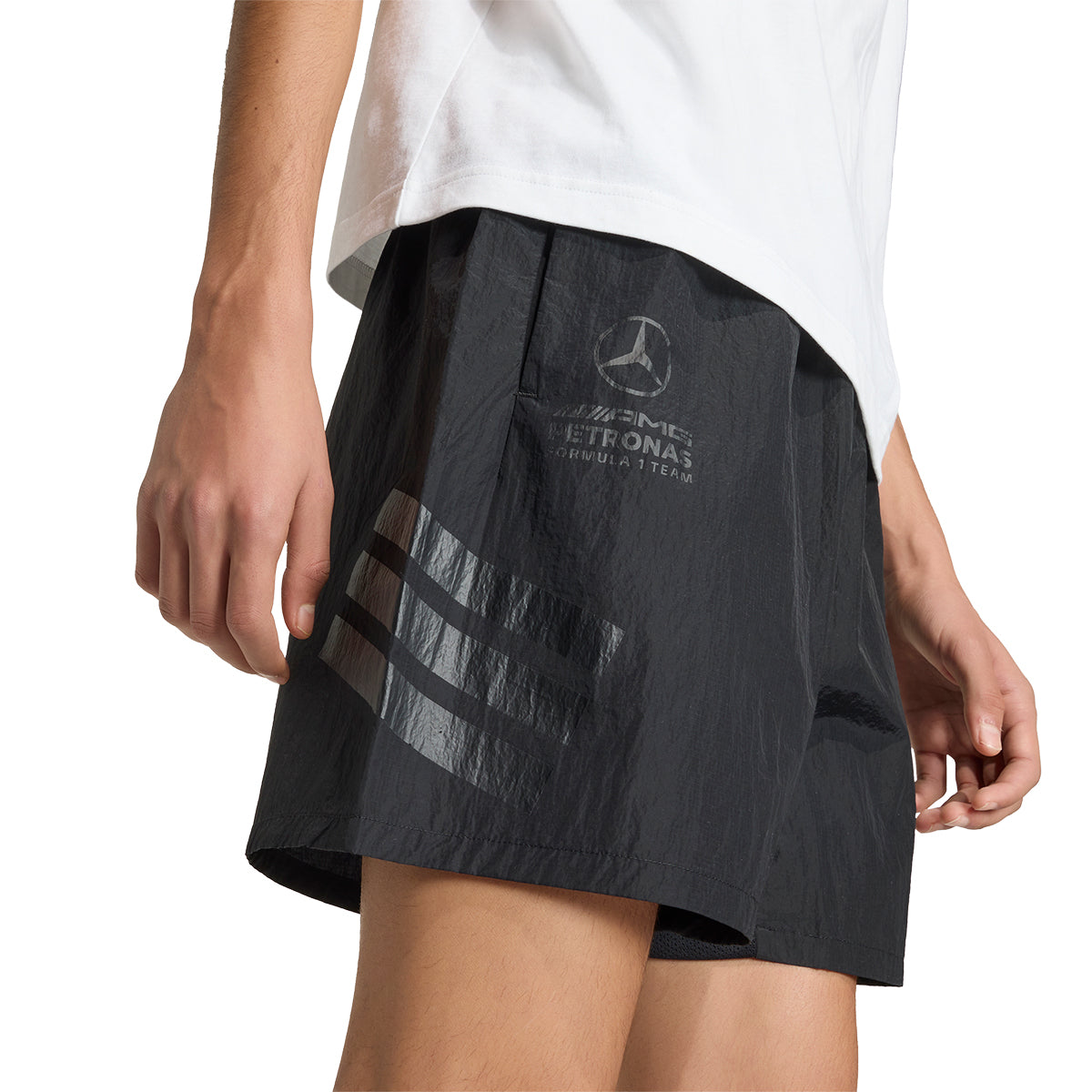 + Mercedes AMG Petronas F1 Team Night Woven Shorts 'Black'