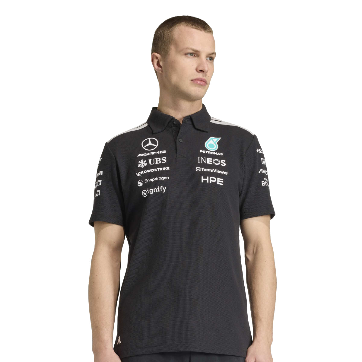 + Mercedes AMG Petronas F1 Team Engineers Polo Tee 'Black'