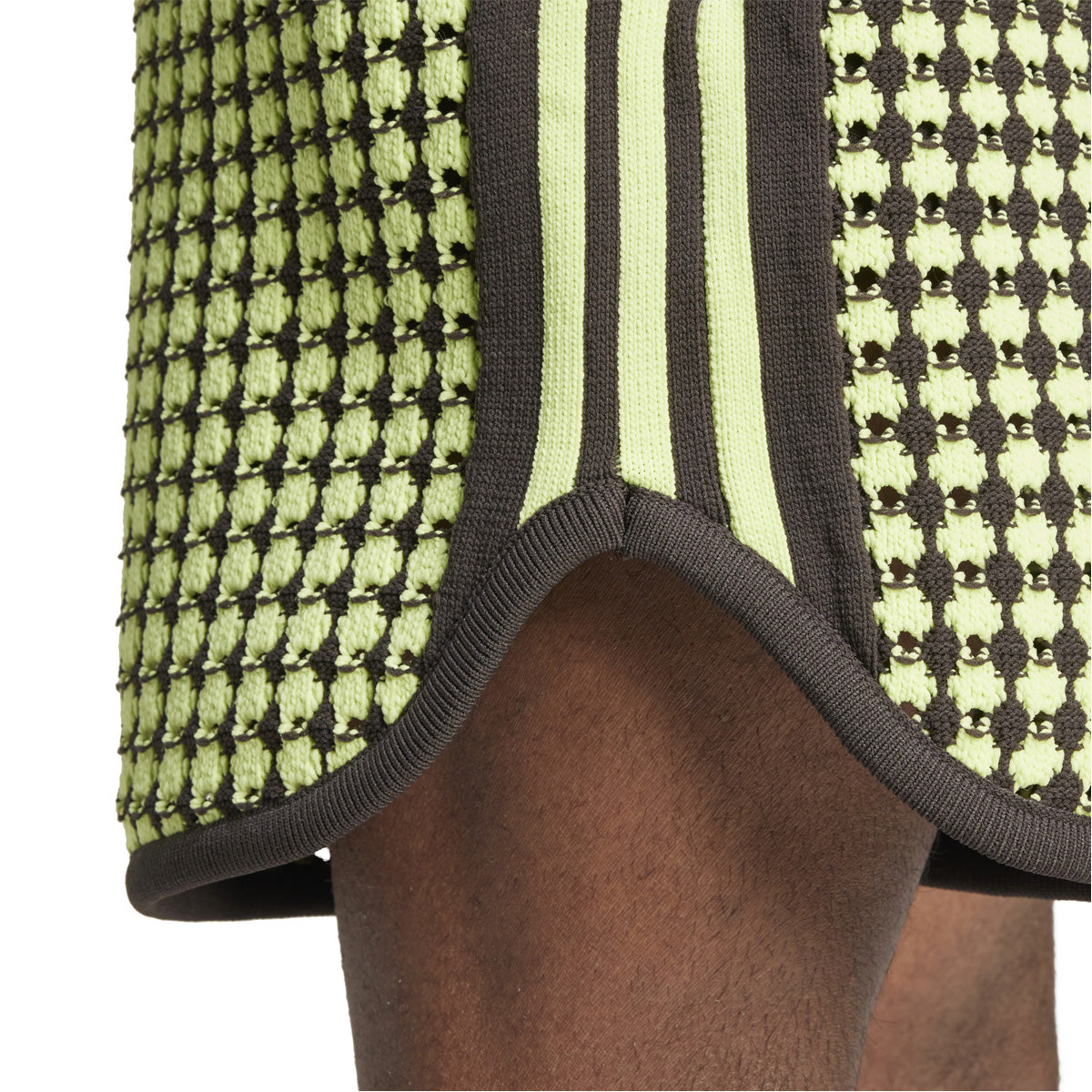 + Wales Bonner Crochet Shorts 'Semi Frozen Yellow Brown'