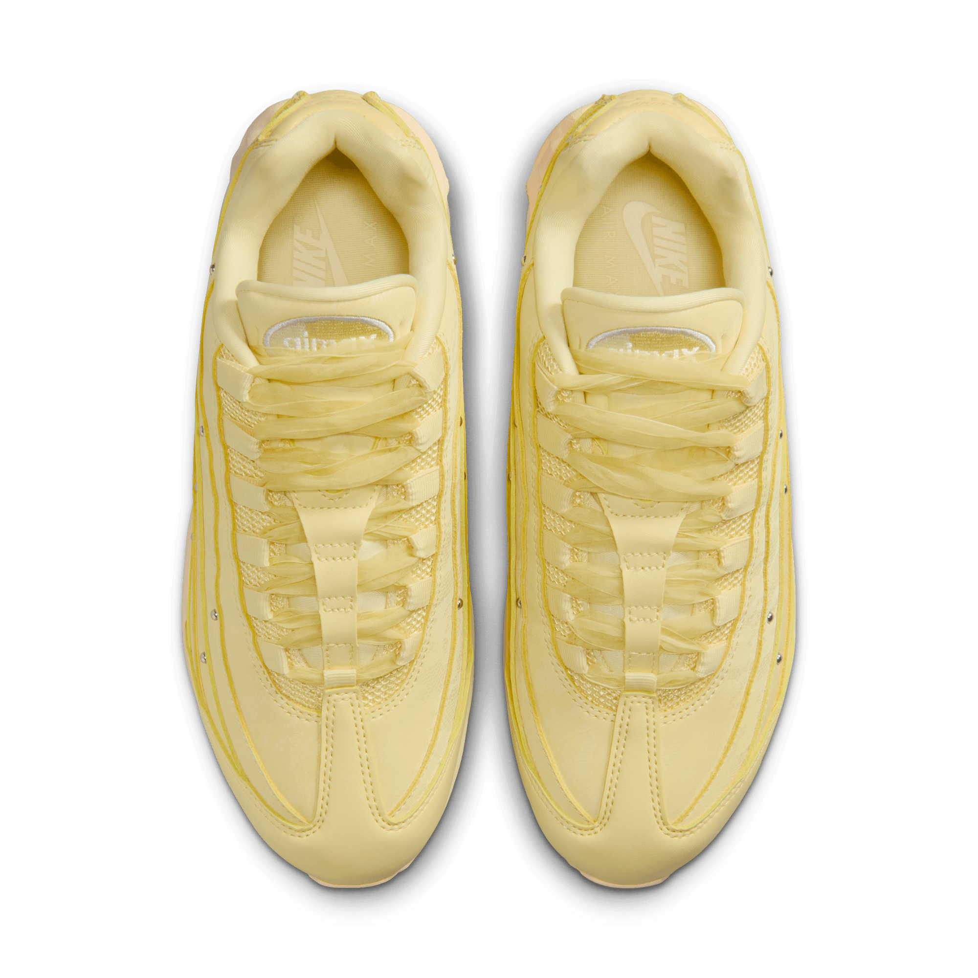 Wmns Air Max 95 Big Bubble 'Soft Yellow Silver Stub'