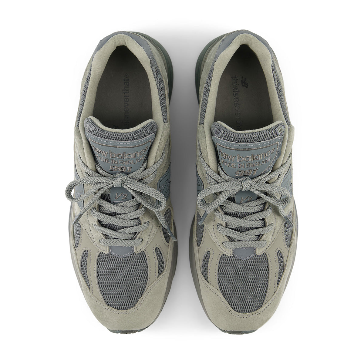 in UK + thisisneverthat 991v2 'Grey'