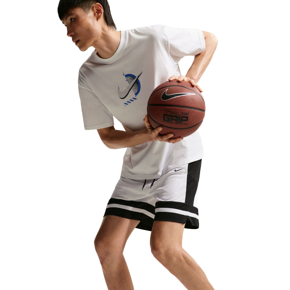 Dri-Fit 8 Inch Basketball Shorts 'White Black'