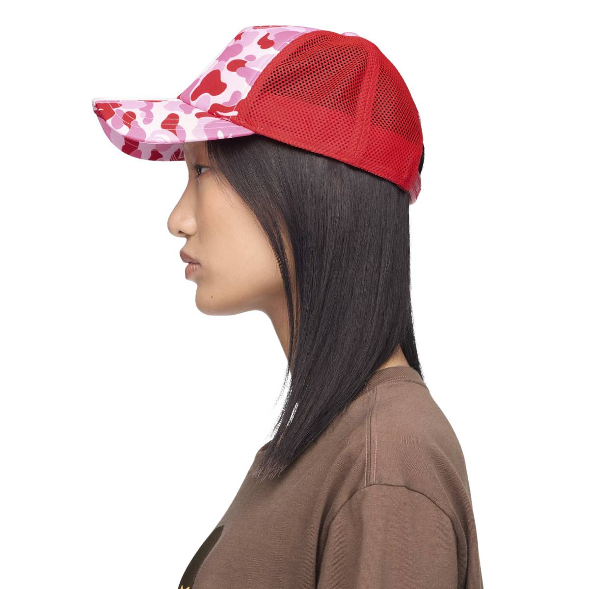 + BAPE Trucker Cap 'Clear Pink'