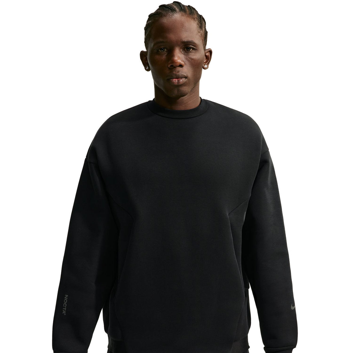 + NOCTA Trapeziud-Cut Crew-Neck Pullover 'Black'