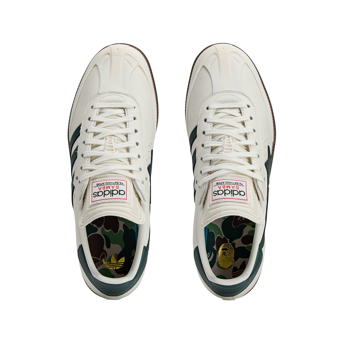 + BAPE Samba 'Off White Shadow Green'