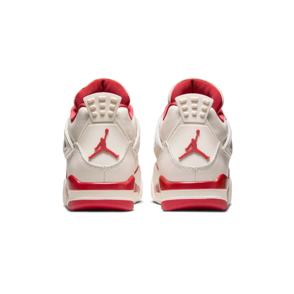 Wmns Air Jordan 4 Retro 'Pale Ivory and Tough Red'