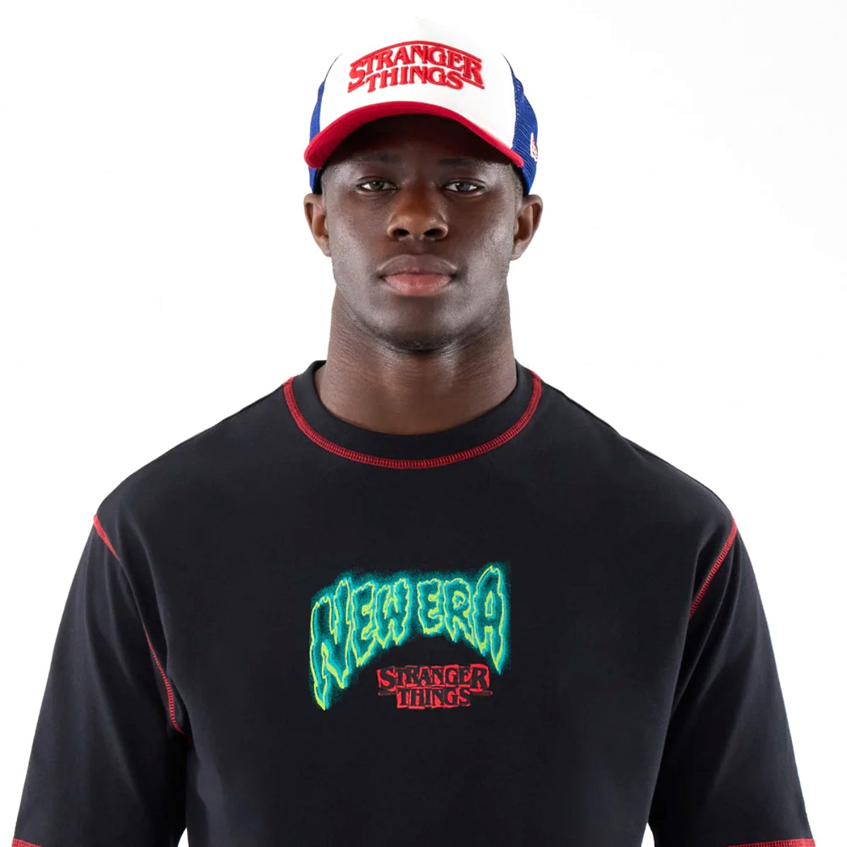 + Stranger Things Eleven SS Oversized Cotton Tee 'Black'