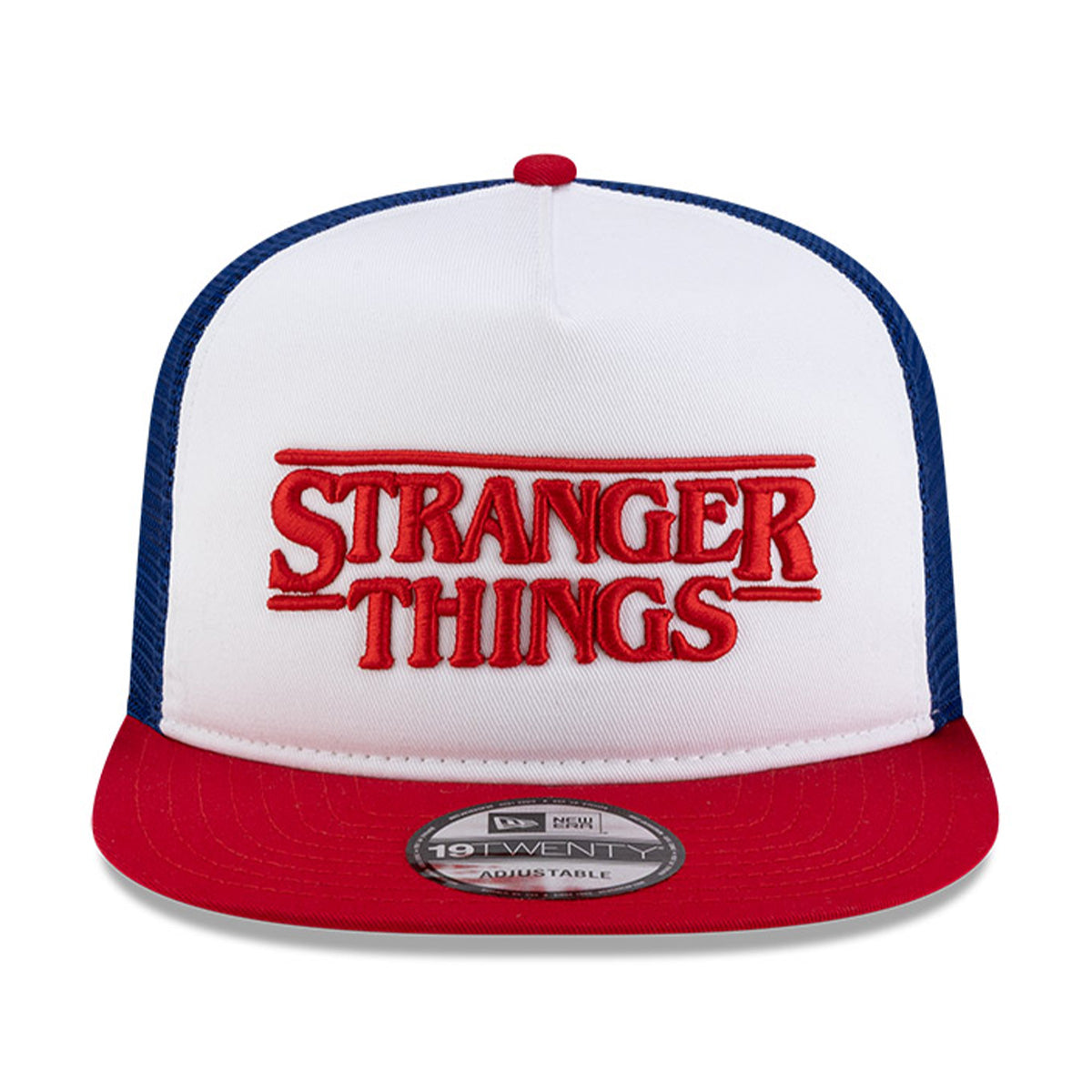 + Stranger Things 19TWENTY Trucker Cap 'White Scarlet Blue'