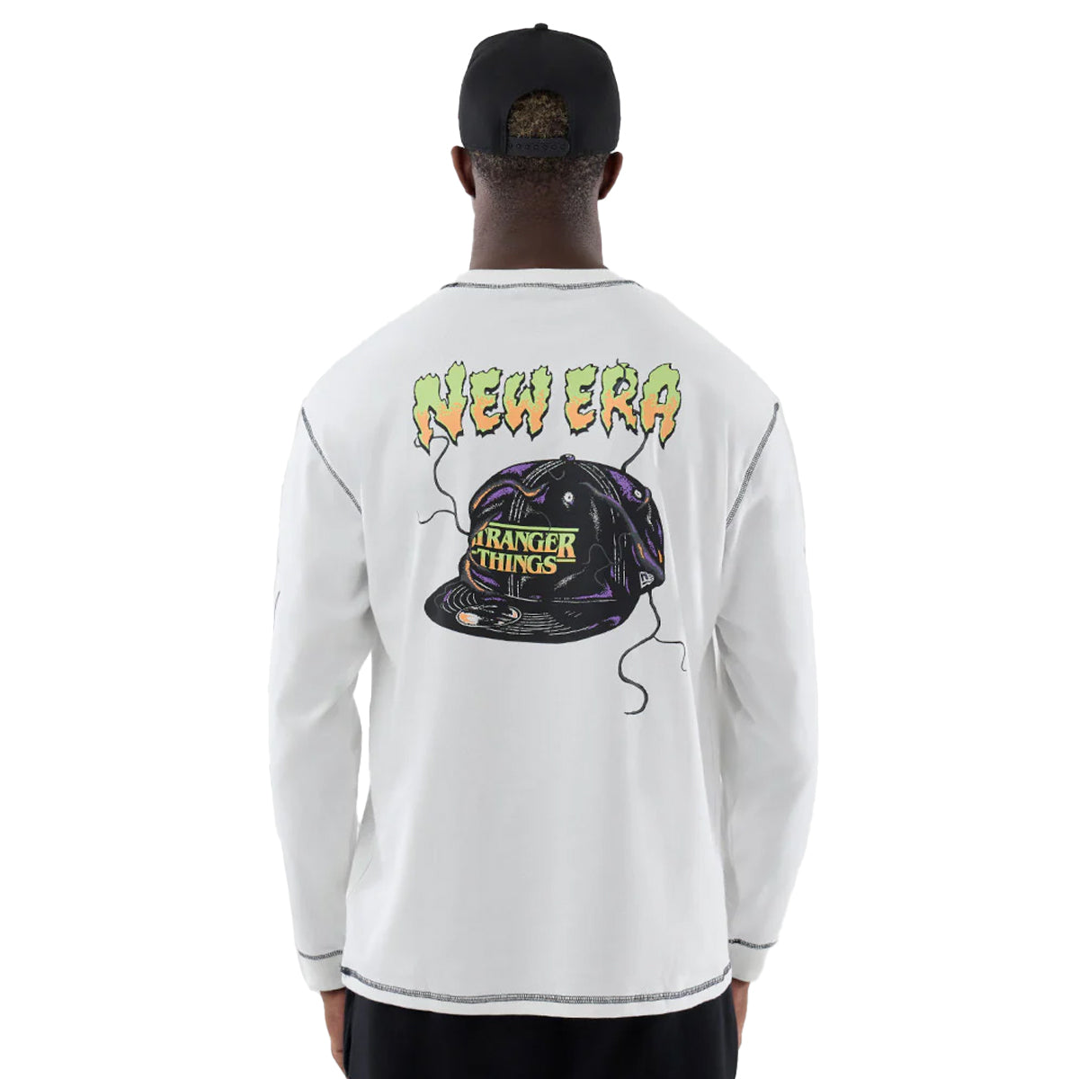 + Stranger Things Oversized L/S Tee 'White'