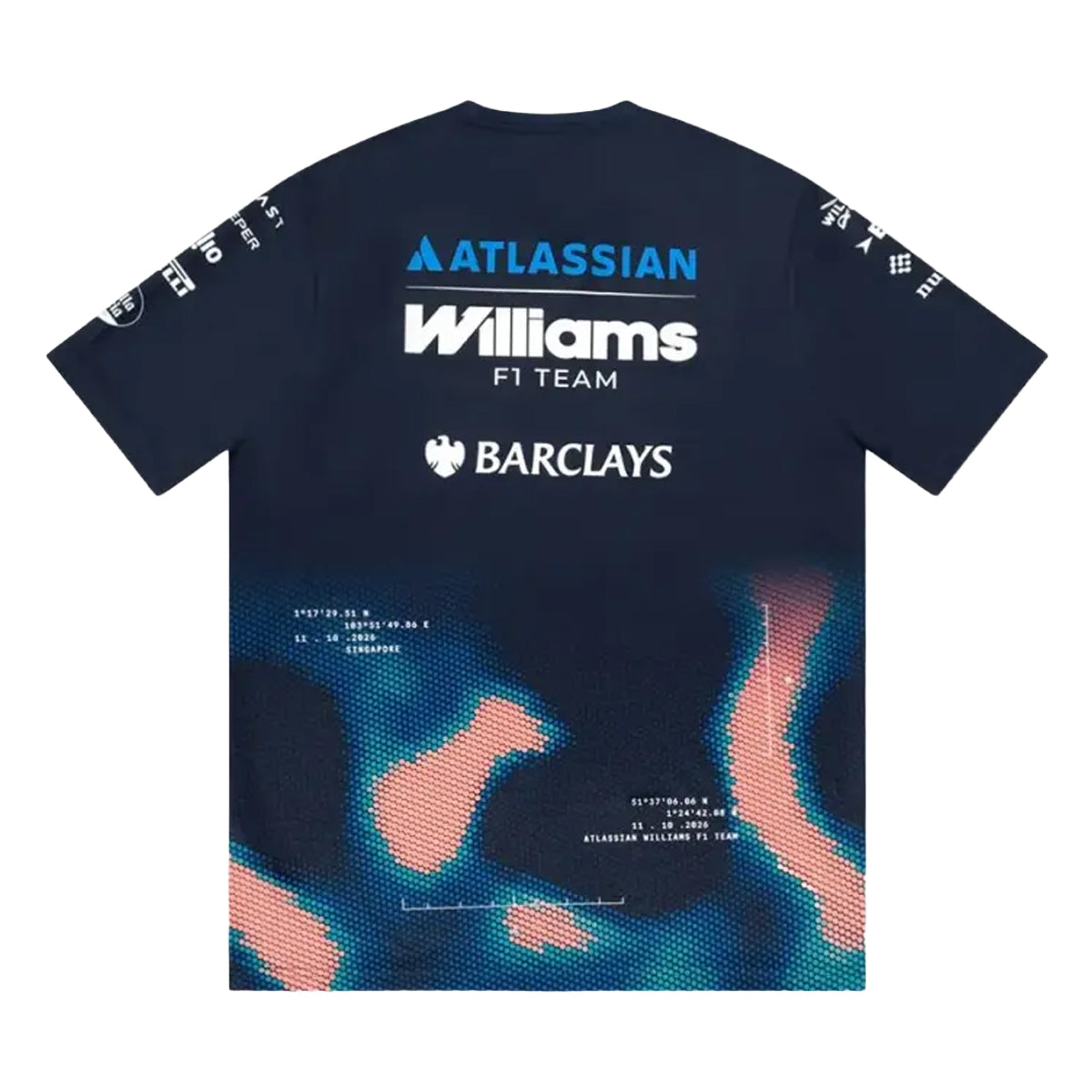+ Atlassian Williams F1 Team Singapore Edition Tech Polo 'Navy'