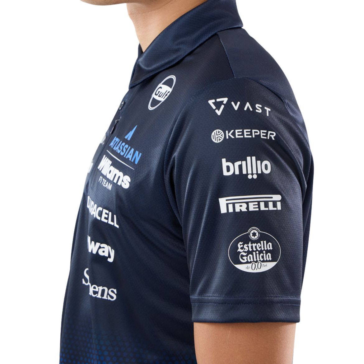 + Atlassian Williams F1 Team Singapore Edition Tech Polo 'Navy'