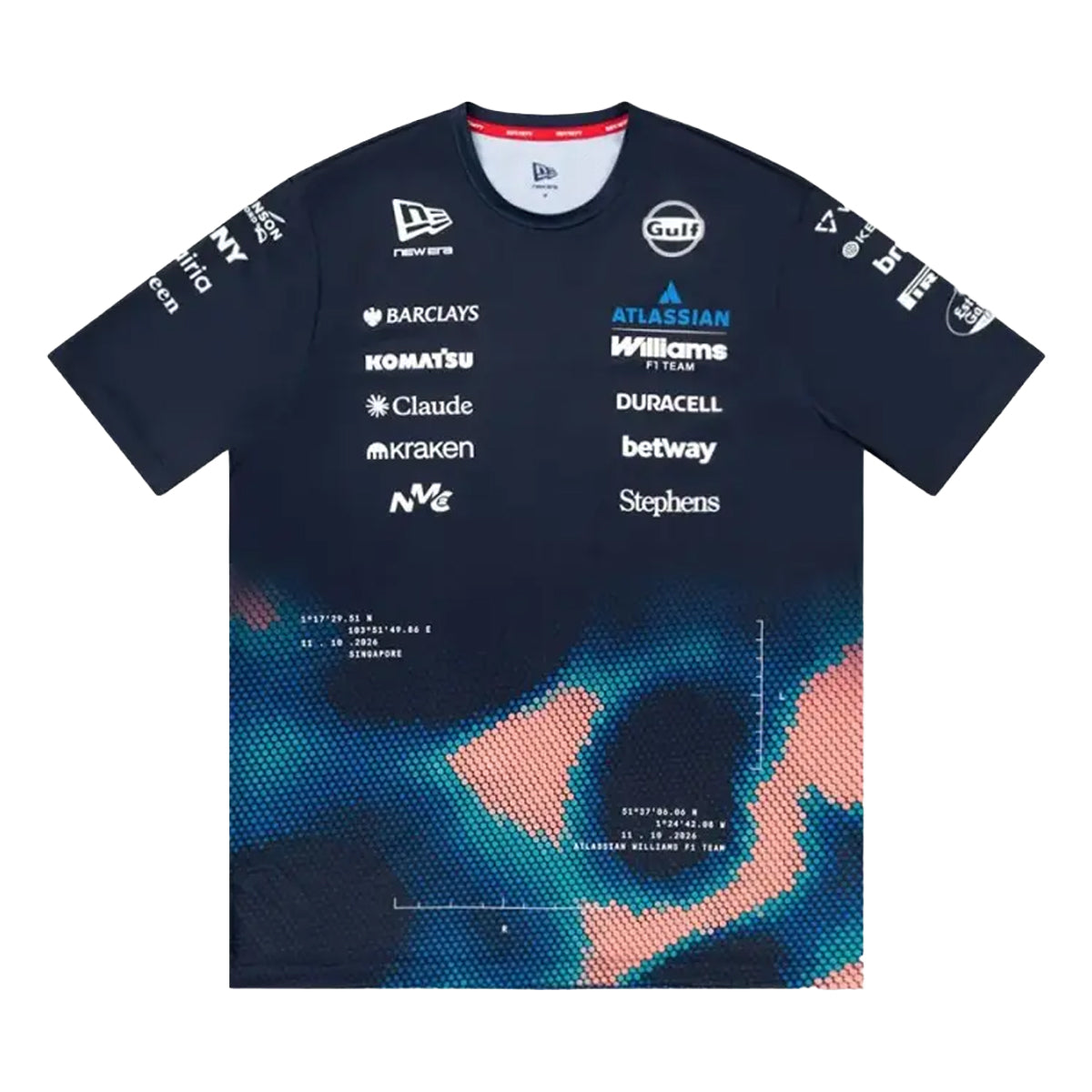 + Atlassian Williams F1 Team Singapore Edition Tech Polo 'Navy'