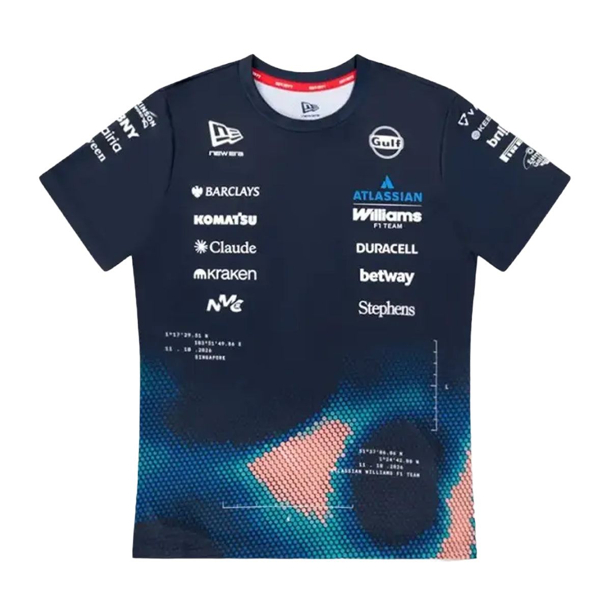 + Atlassian Williams F1 Team Singapore Edition Wmns Tee 'Navy'