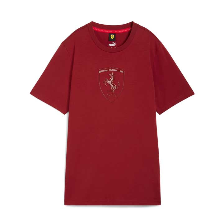 + Scuderia Ferrari Race Tonal Big Shield Tee 'Intense Red'