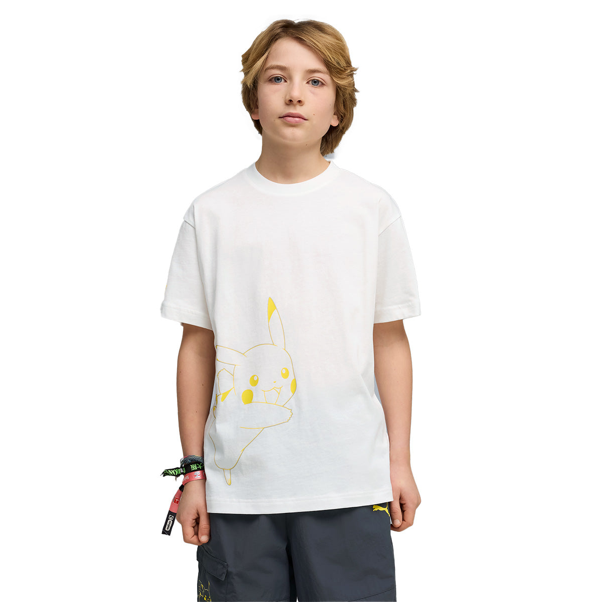 + Pokémon Kids Pikachu Relaxed Tee 'PUMA White'