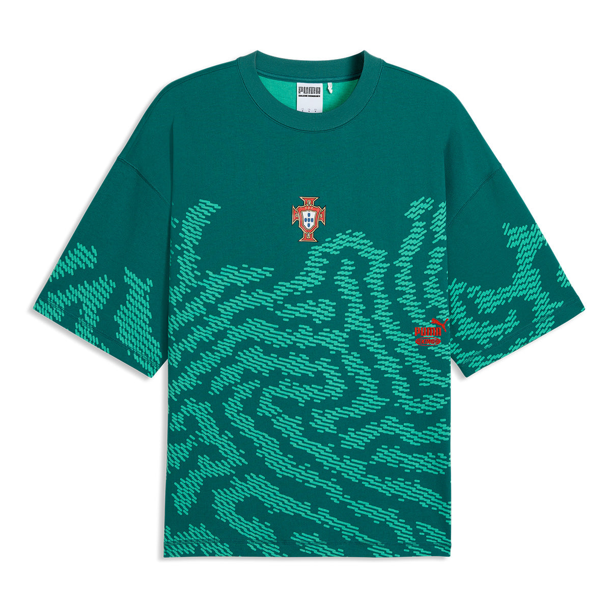+ Salehe Bembury + Federação Portuguesa de Futebol Oversized Tee 'Emerald ice'