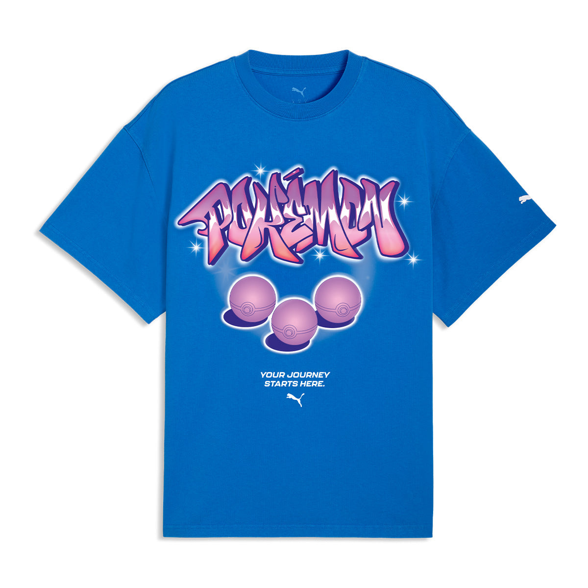 + Pokemon + Hoops Tee 'PUMA Team Royal'