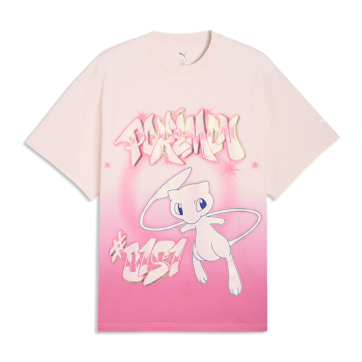 + Pokemon + Hoops Shiny Mew Tee 'Jasmine Flower'