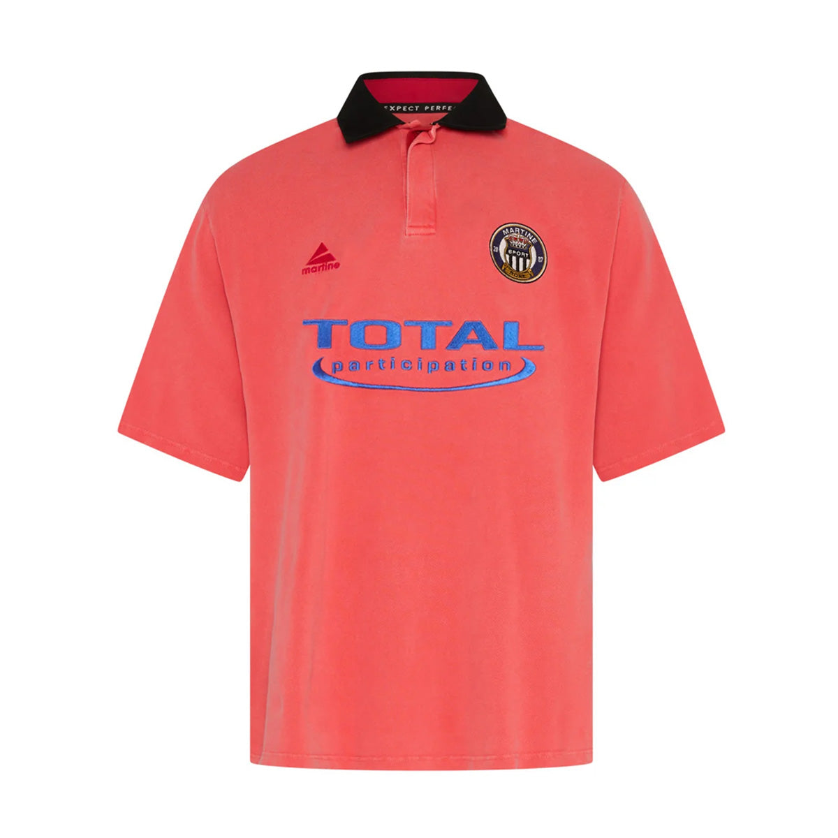 Oversized Polo Shirt 'Pink'