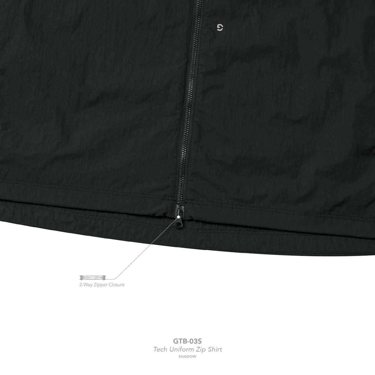 + TIGHTBOOTH Tech Uniform Zip Shirt 'Shadow'