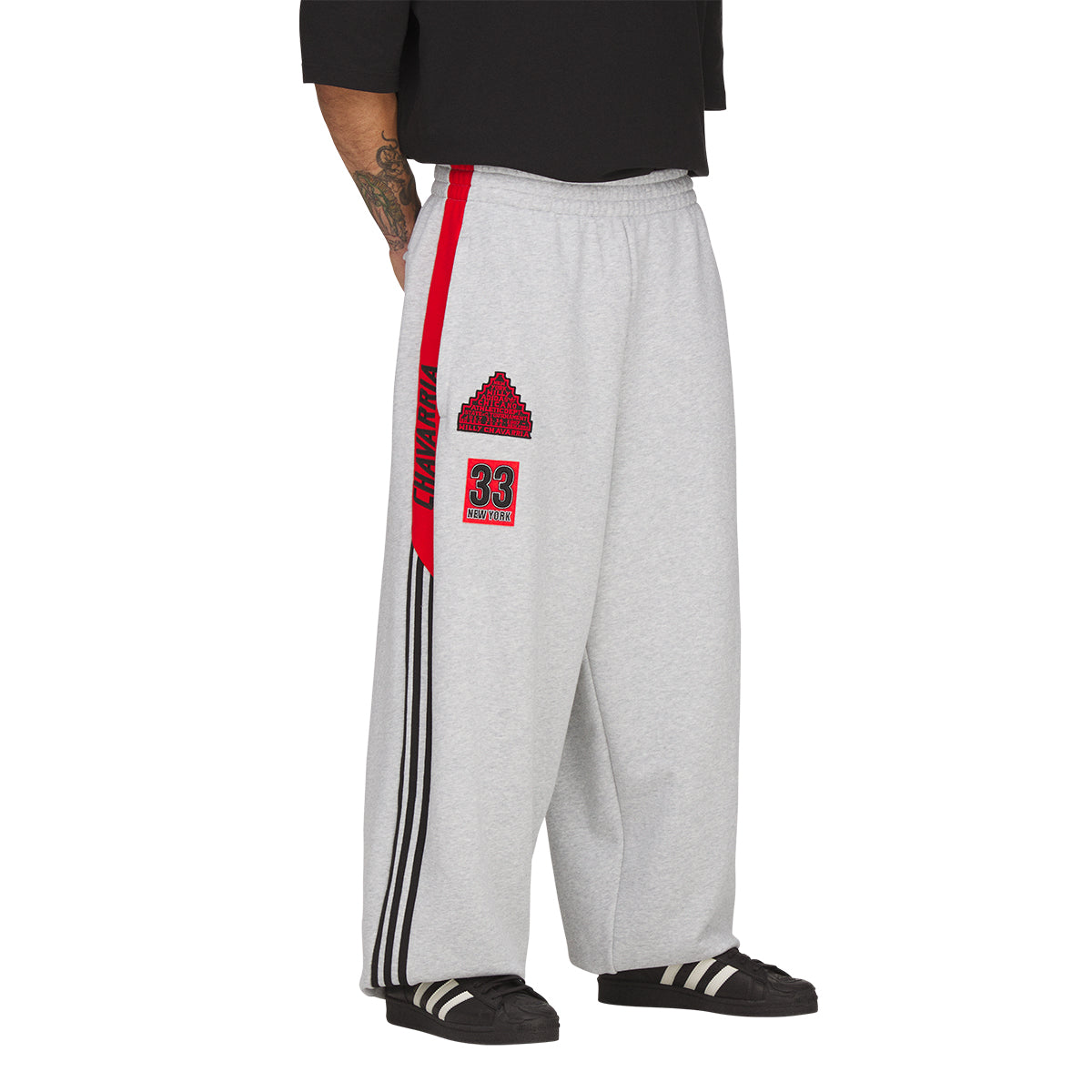 + Willy Chavarria NY Sweatpants 'Light Grey Heather'