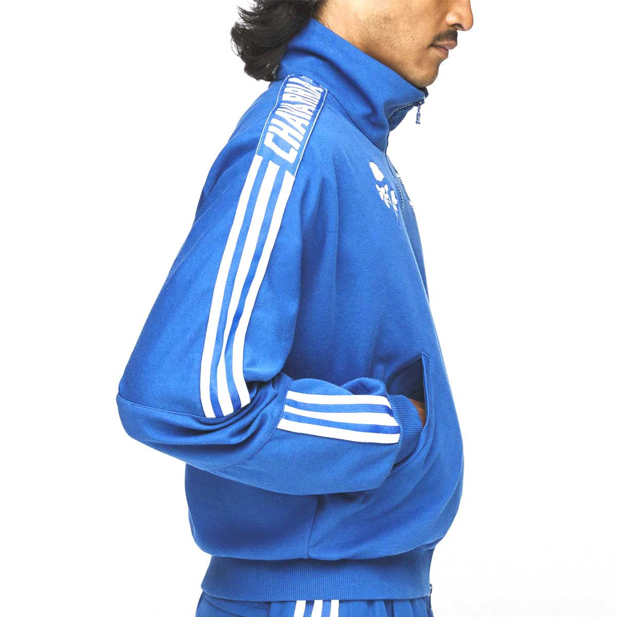 + Willy Chavarria Knit Track Top ‘Blue’
