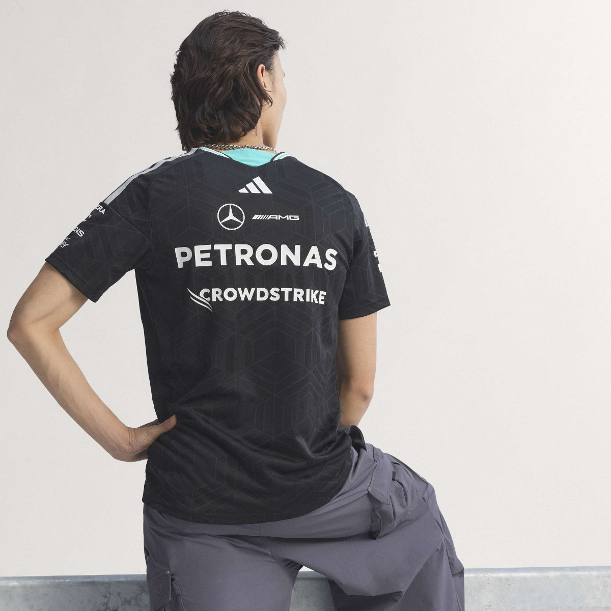 + Mercedes AMG Petronas F1 Team Driver Jersey Authentic 'Black'
