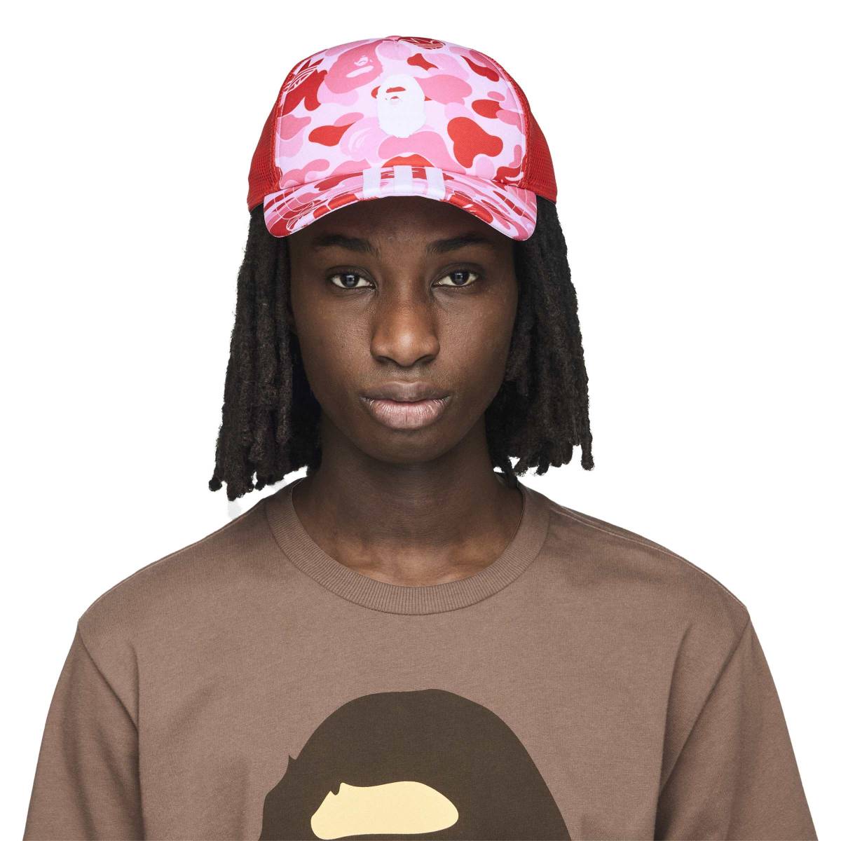 + BAPE Trucker Cap 'Clear Pink'