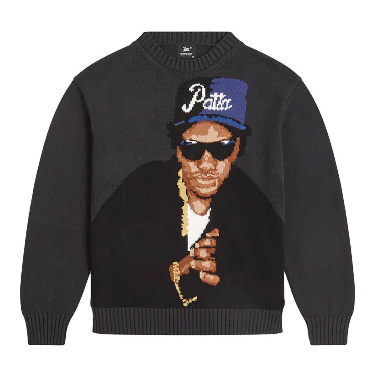 Old School Knitted Sweater 'Moonless Night'