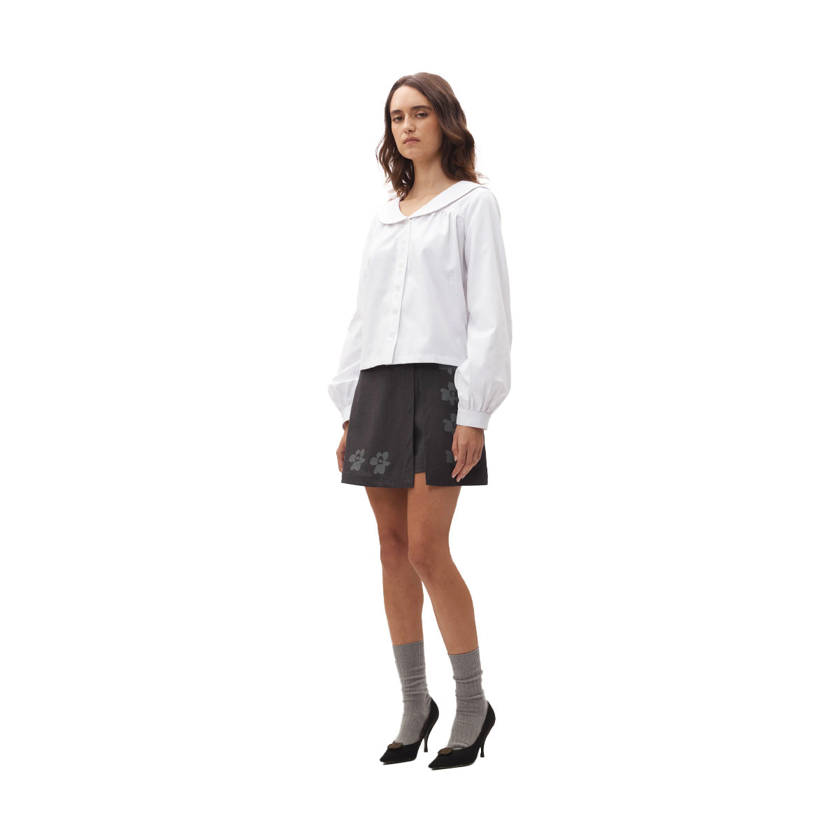 Gestures Skort 'Grey'