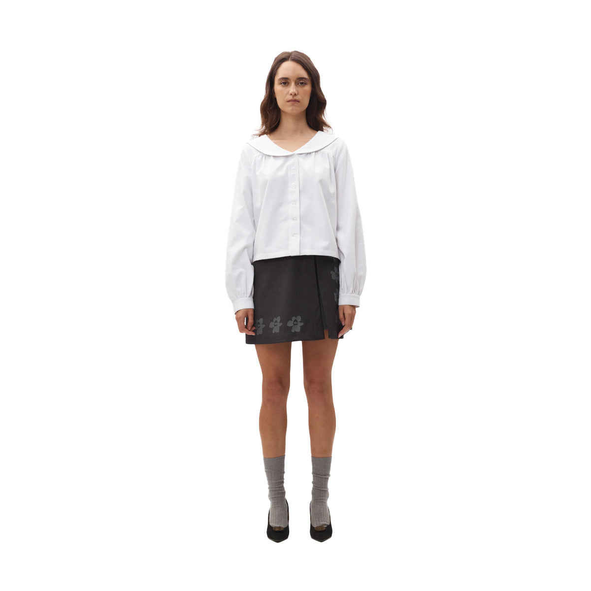 Gestures Skort 'Grey'