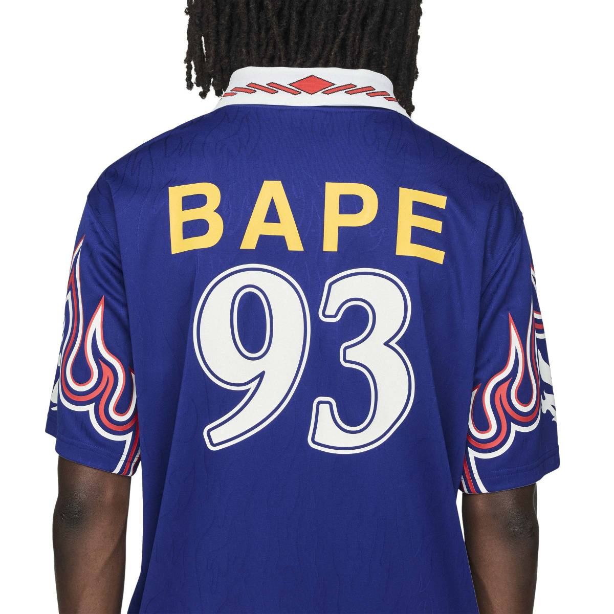 + BAPE SSL Flame Jersey Japan Blue'