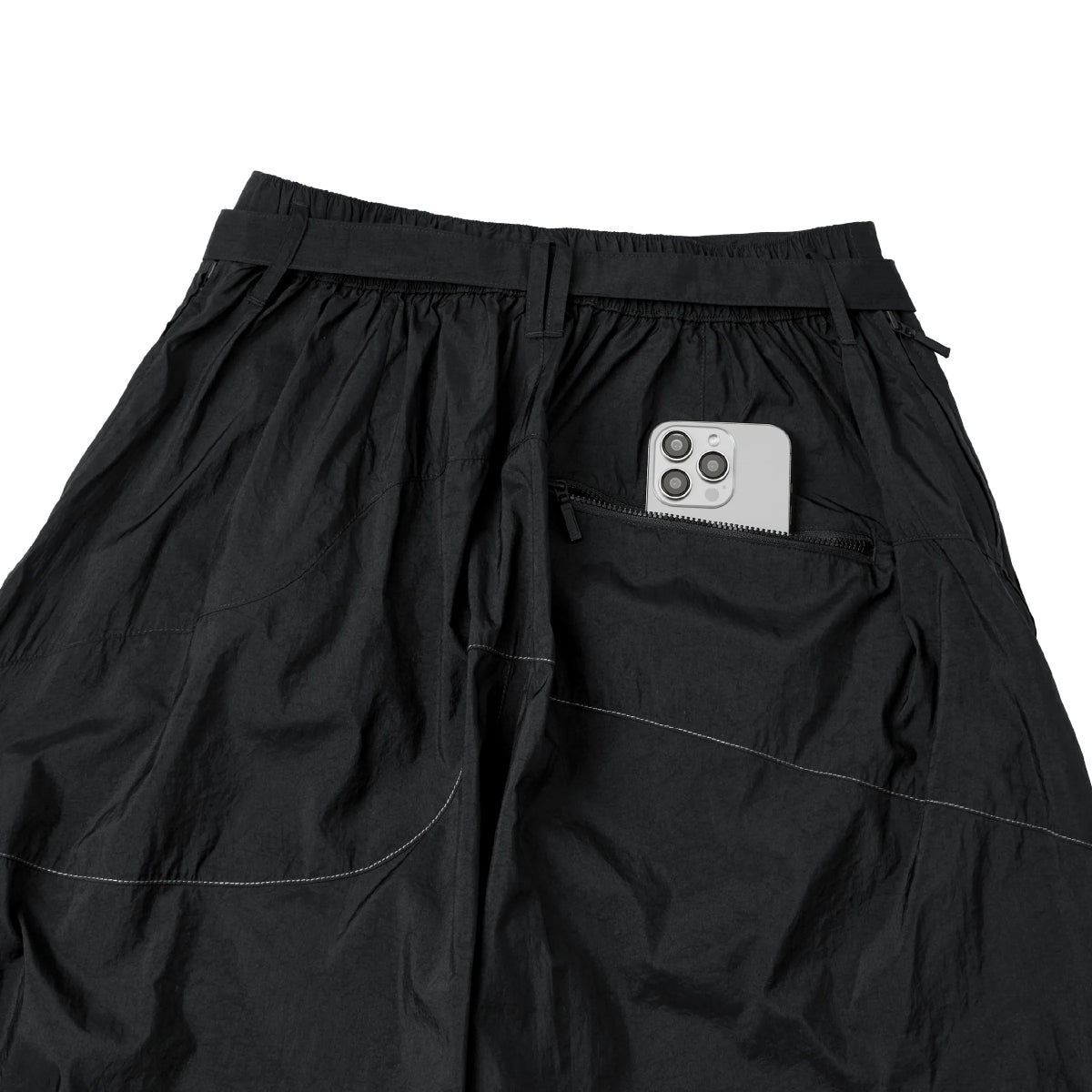 + TIGHTBOOTH Strap Baggy Pants 'Black'