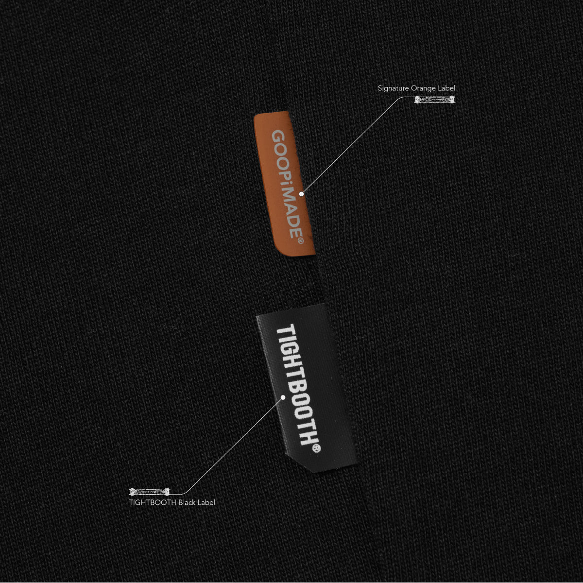 + TIGHTBOOTH Sand Riot Logo Tee 'Black'