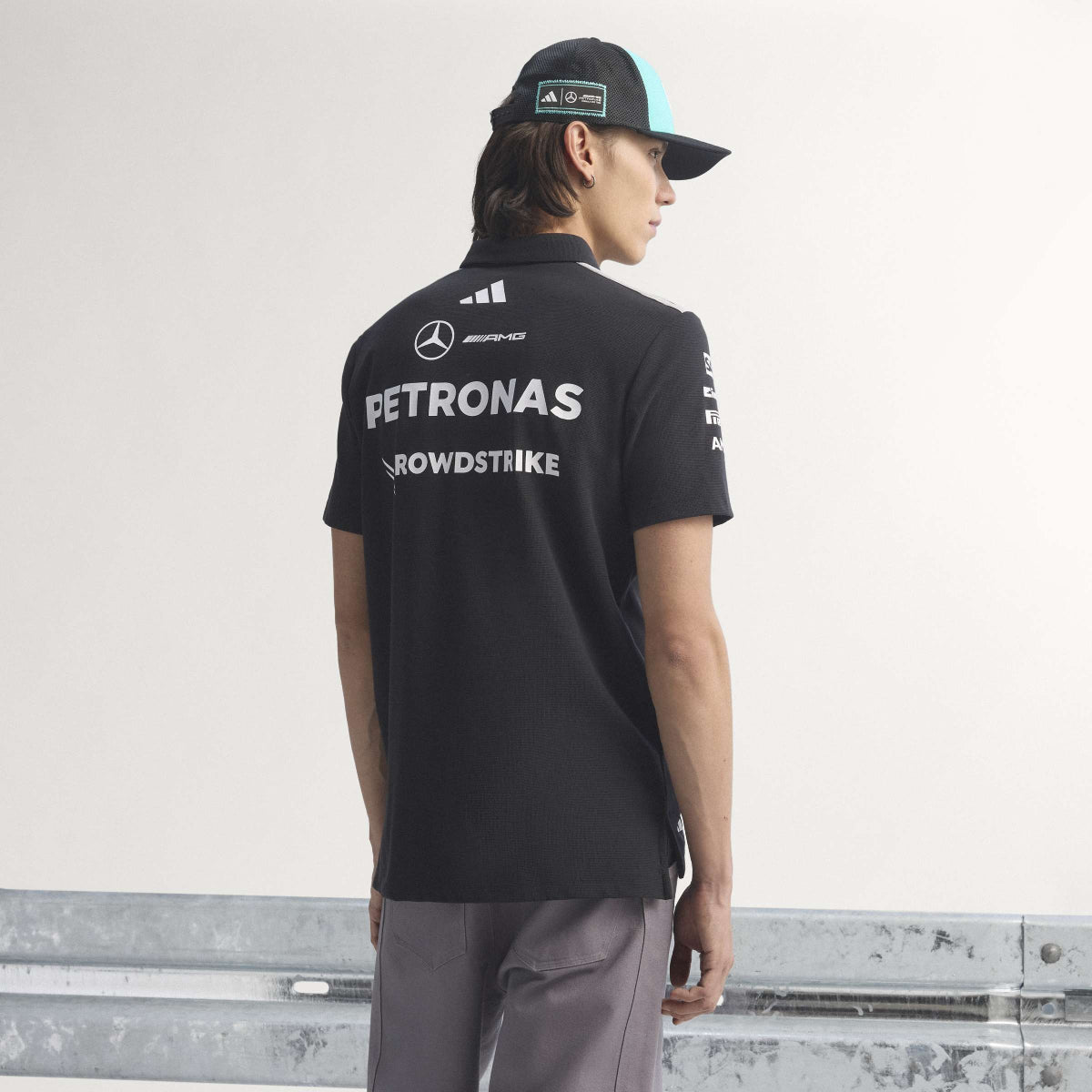 + Mercedes AMG Petronas F1 Team Engineers Polo Tee 'Black'