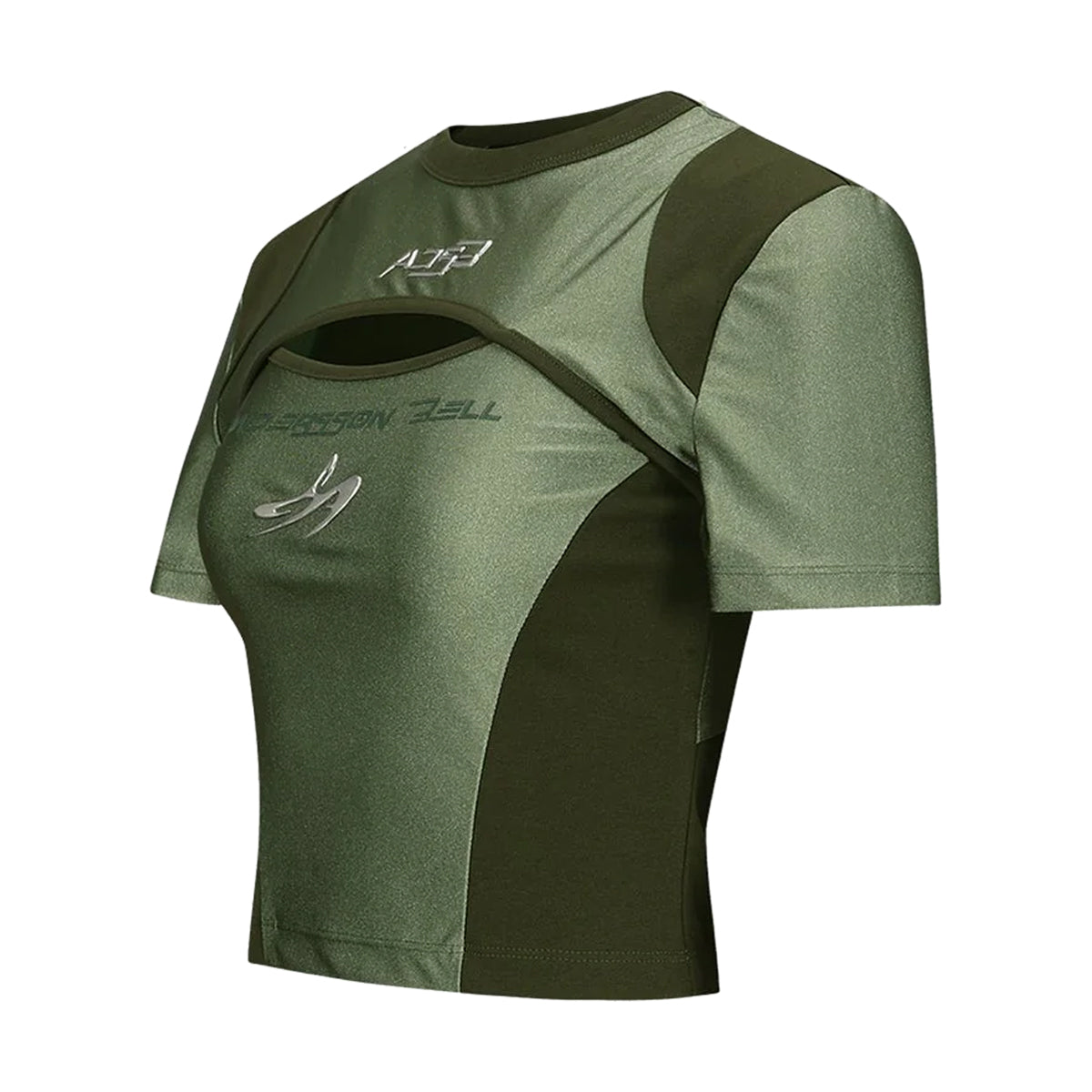 Wmns Cut-Out Racing Top 'Khaki'