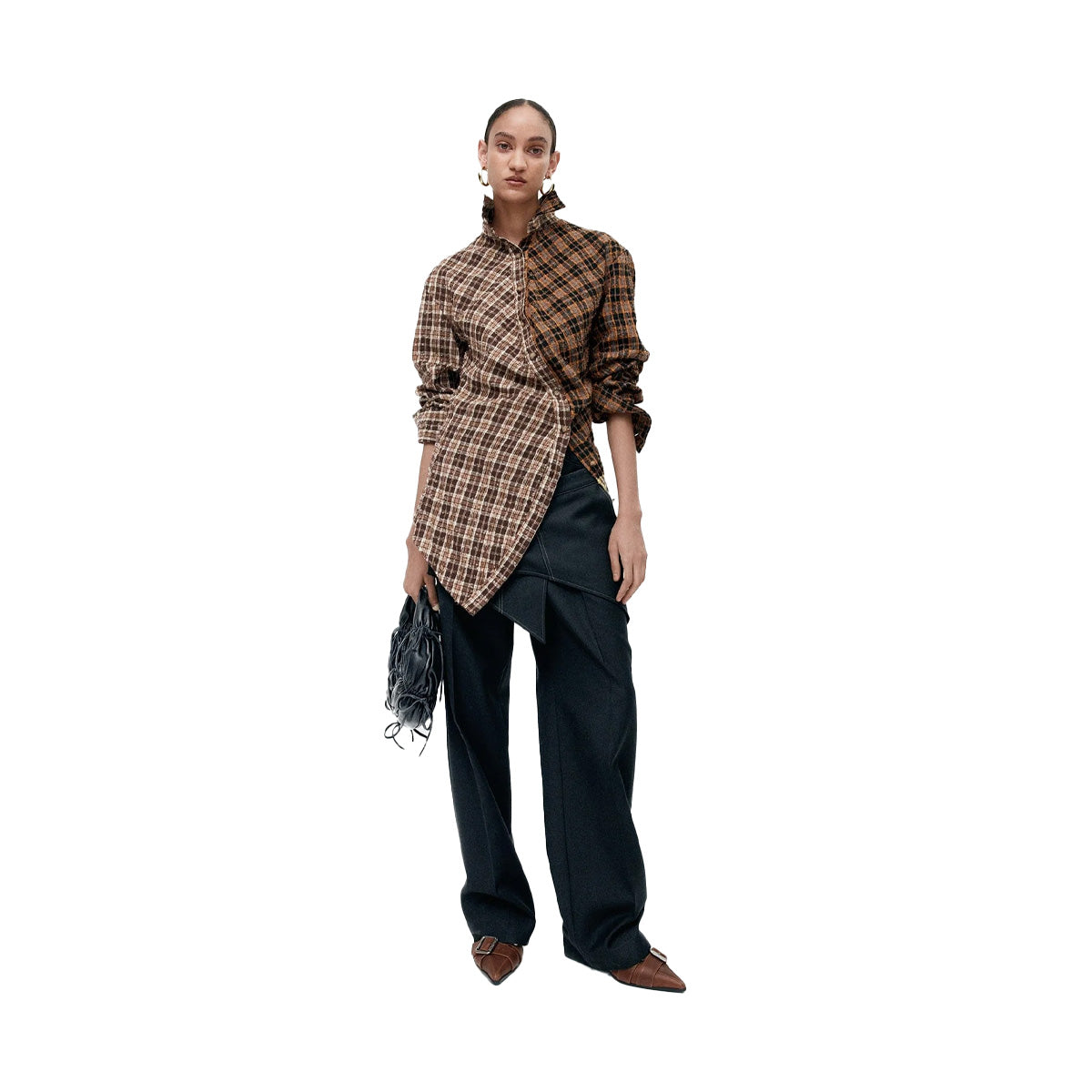 Twist Check Shirt 'Brown'