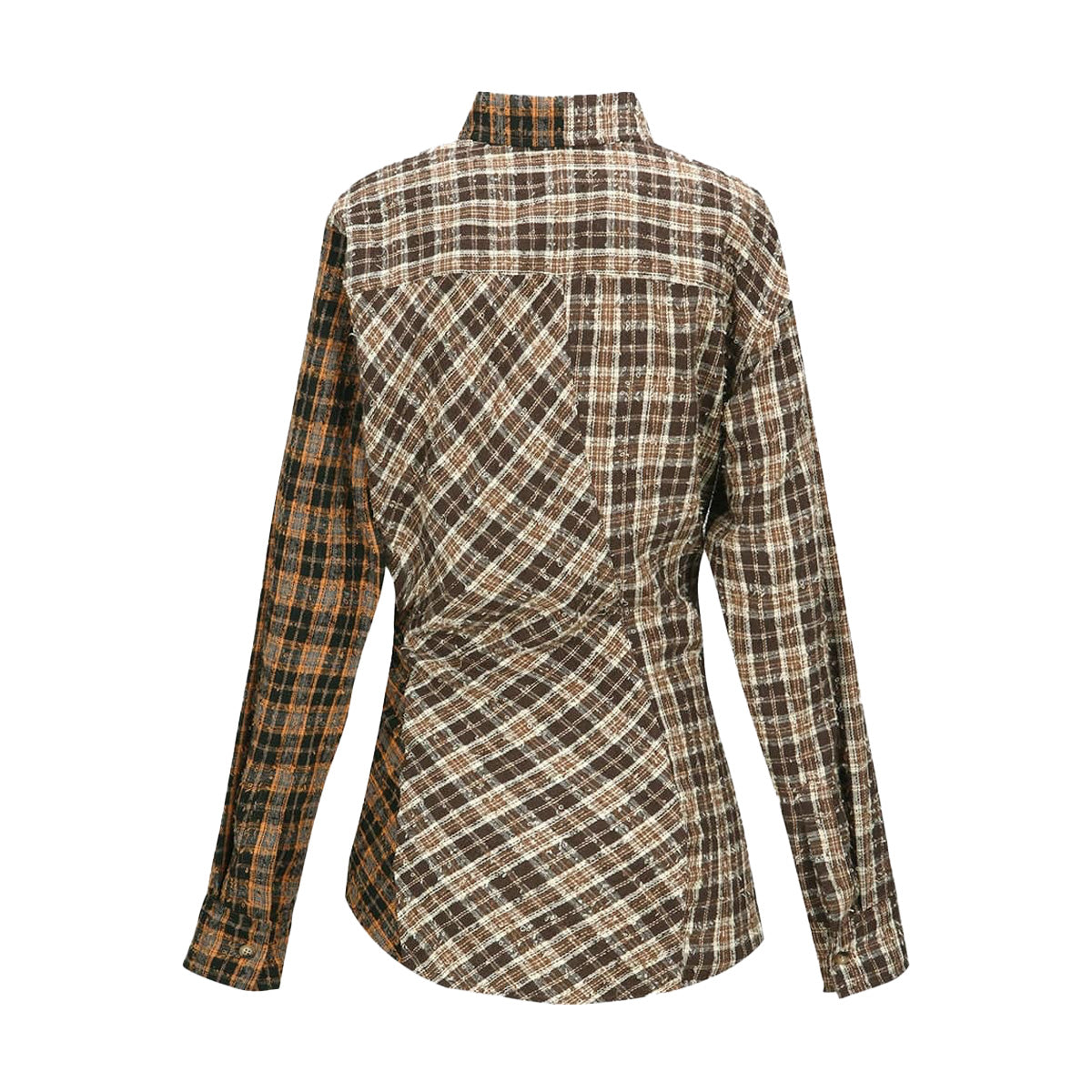 Twist Check Shirt 'Brown'