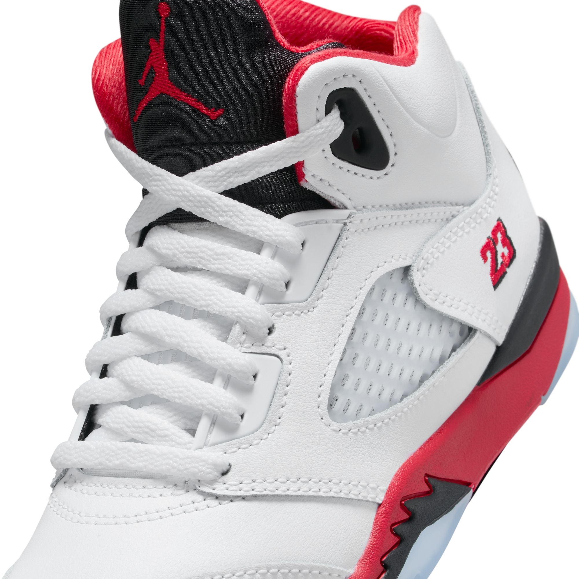 Kids Air Jordan 5 Retro OG 'Fire Red Black Tongue'