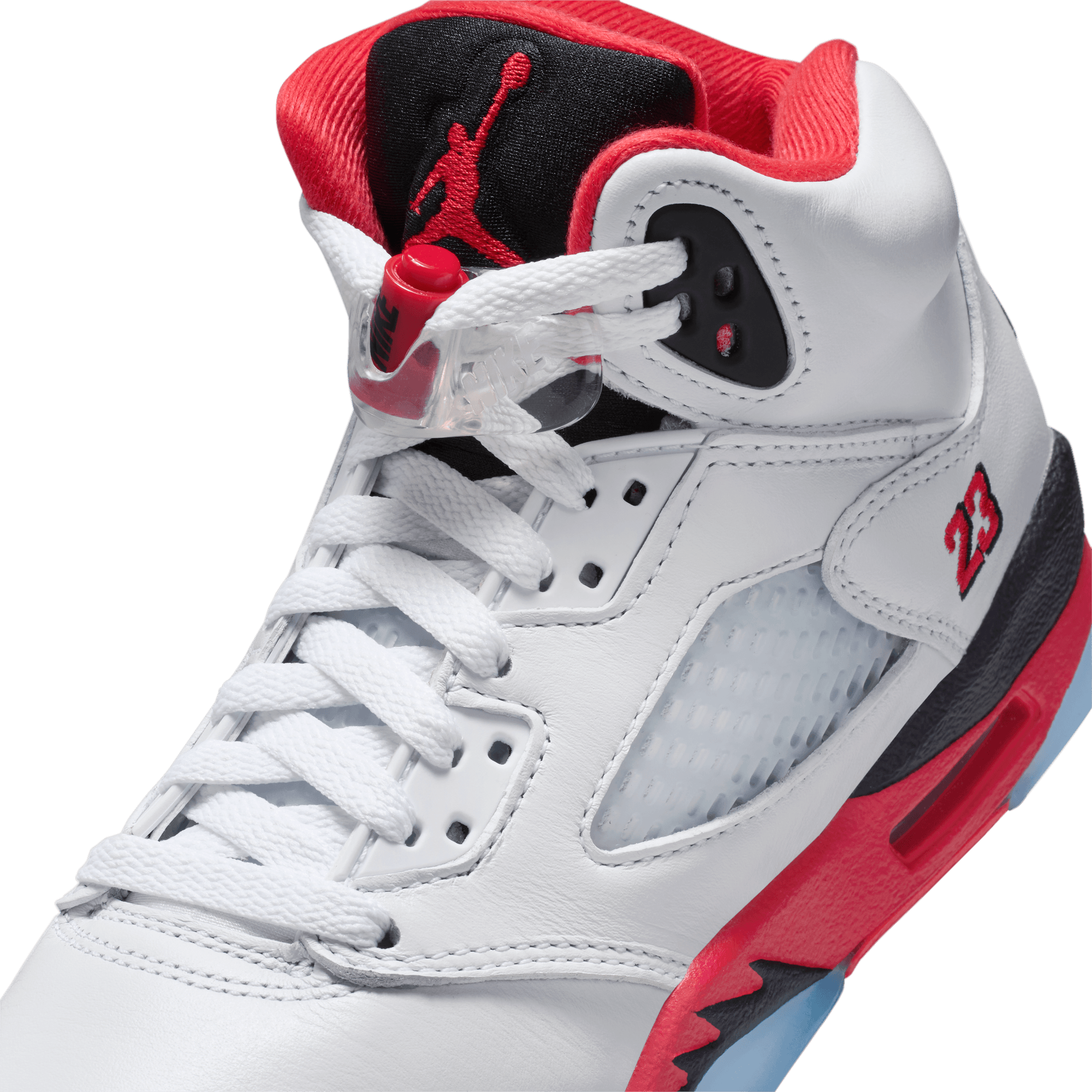 Kids Air Jordan 5 Retro OG 'Fire Red Black Tongue'