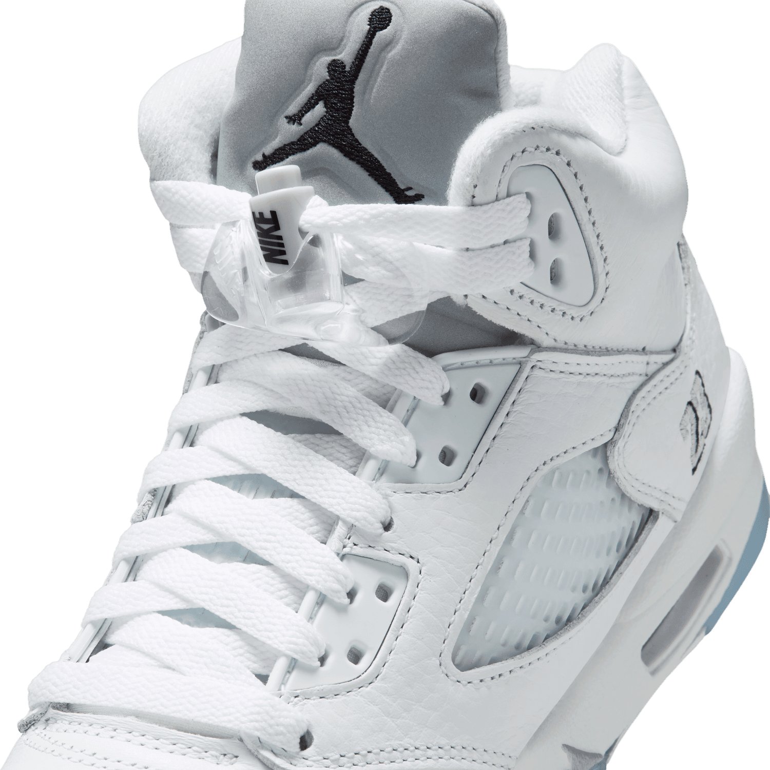 Kids Air Jordan 5 Retro OG 'White Metallic Silver'