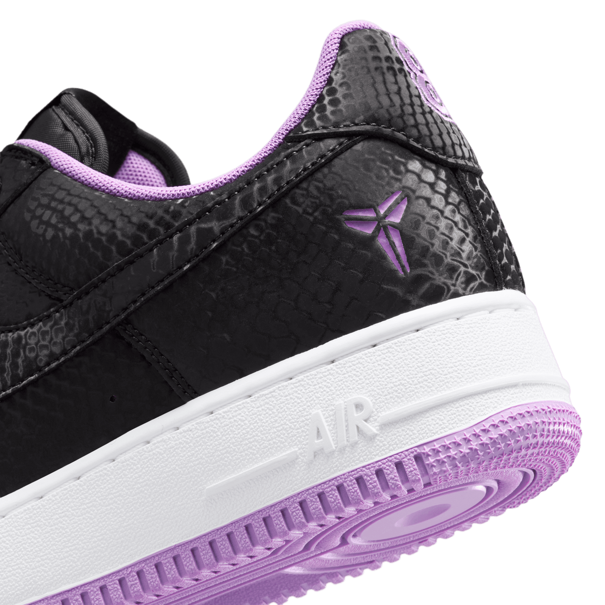 + Kobe Air Force 1 Low 'Black Purple Stardust'