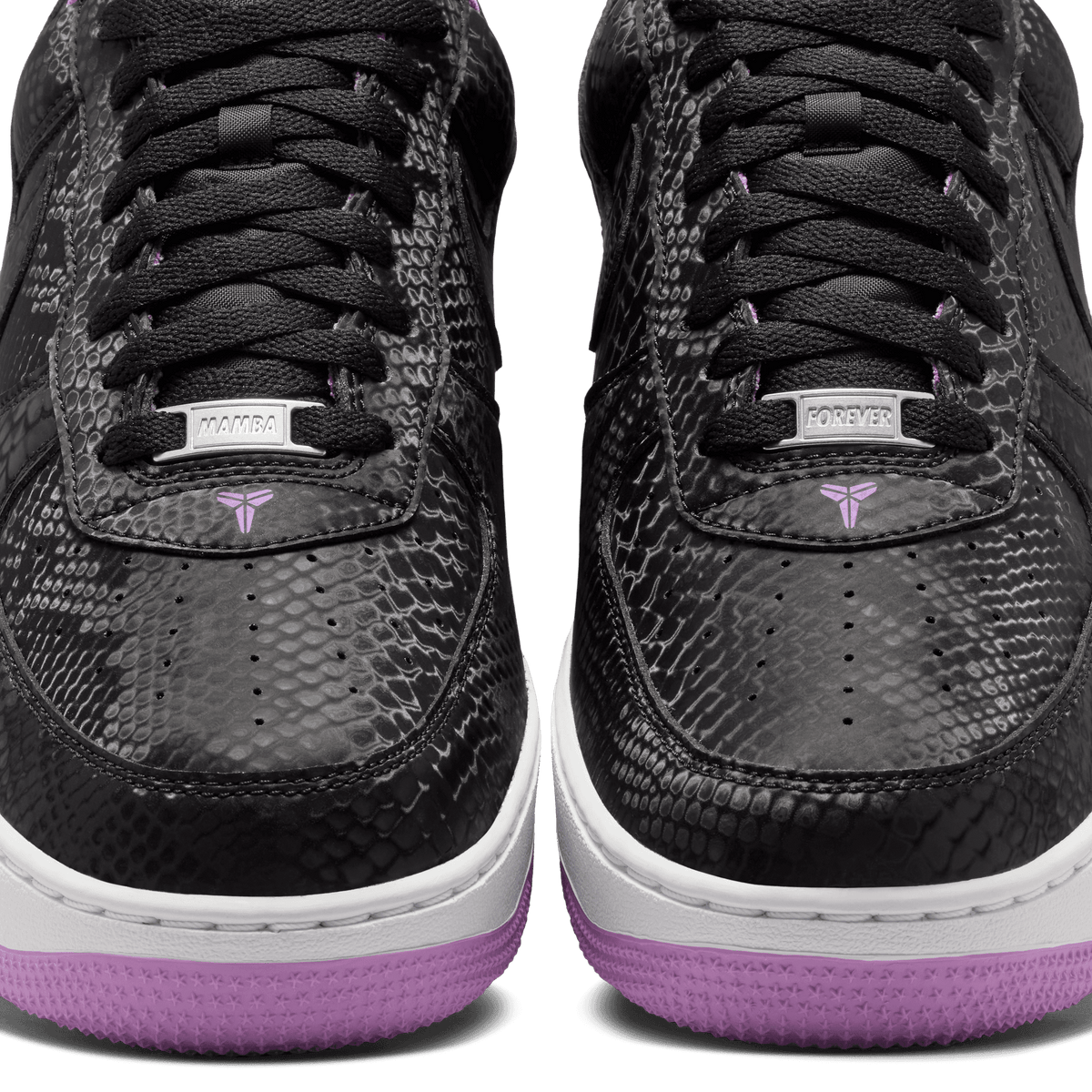 + Kobe Air Force 1 Low 'Black Purple Stardust'