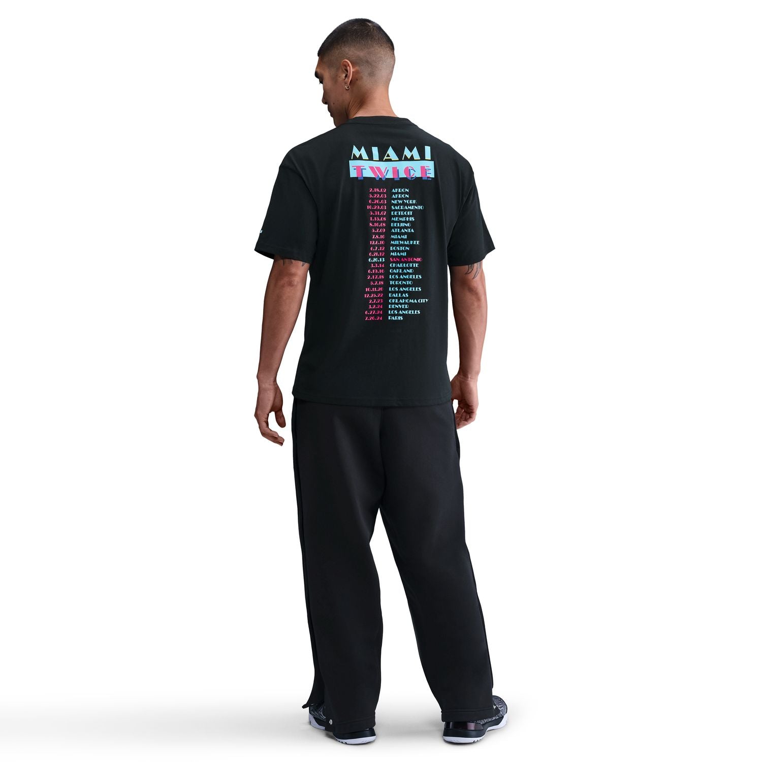LeBron Miami Twice Tee 'Black'