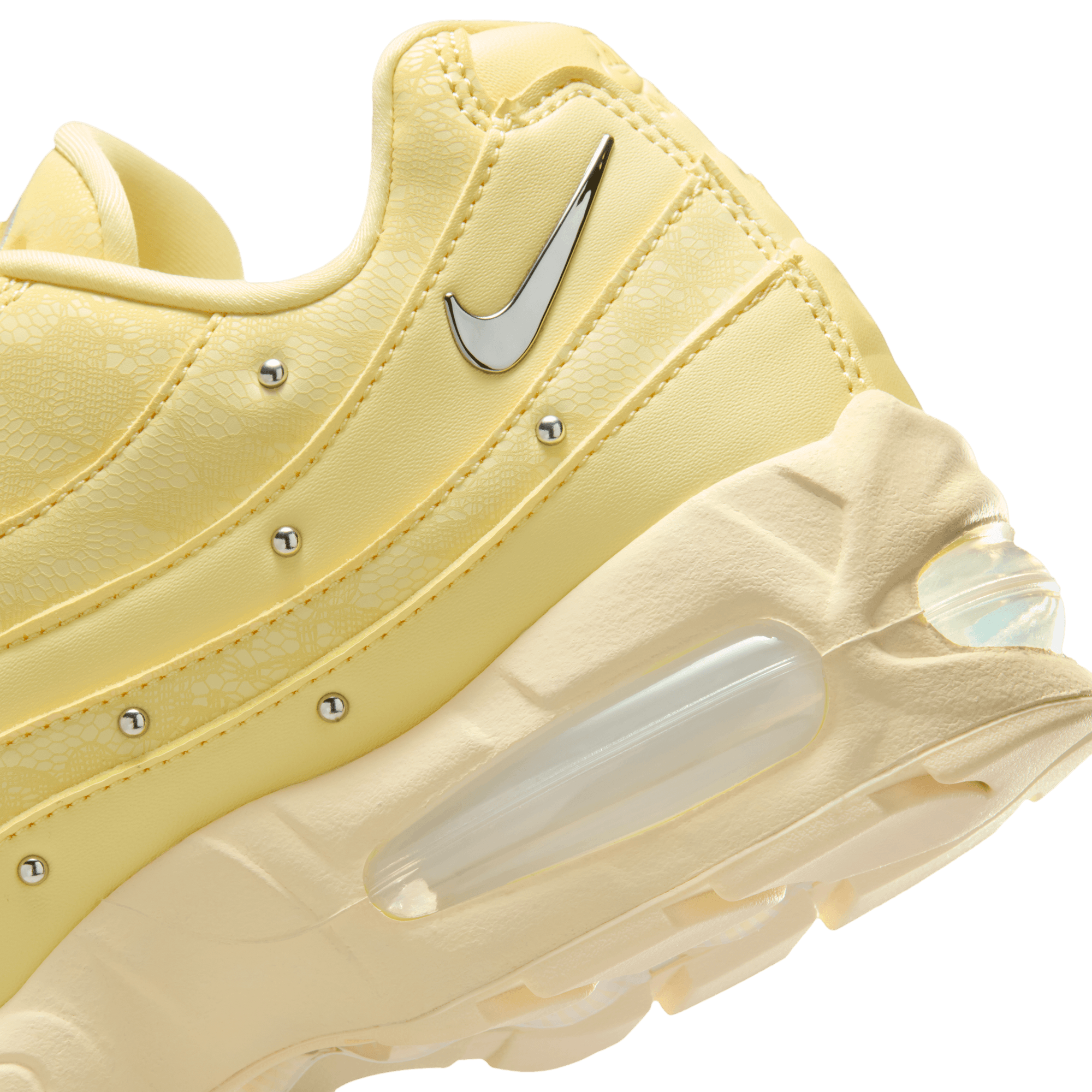 Wmns Air Max 95 Big Bubble 'Soft Yellow Silver Stub'