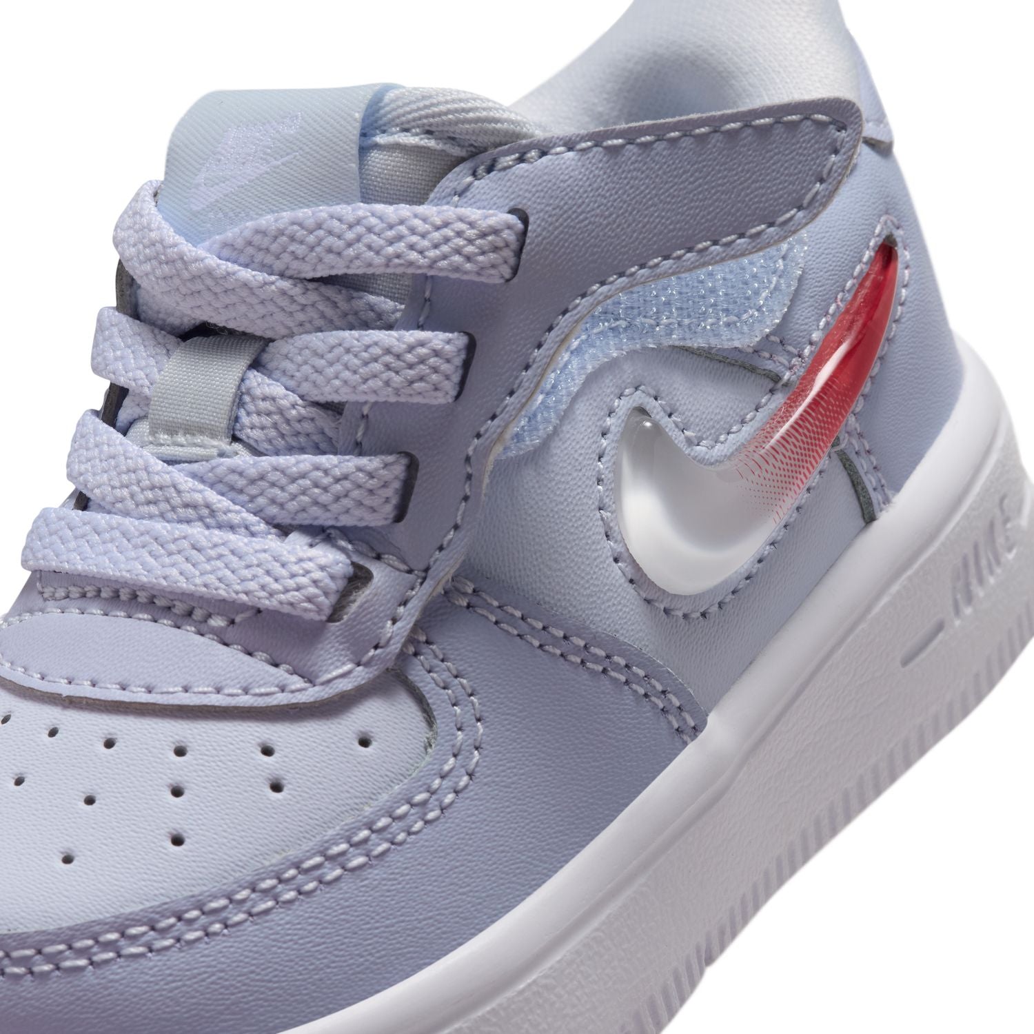 Toddler's Force 1 Low Easyon 'Football Grey Tropical Pink'