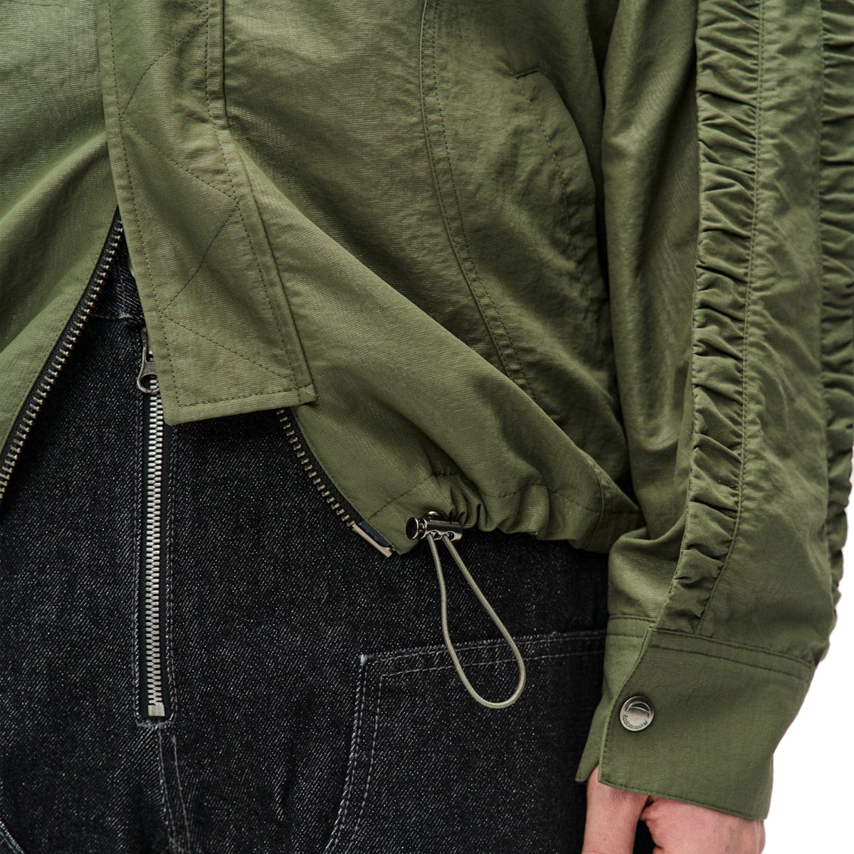Cardigan Zip-Up Jacket 'Khaki'